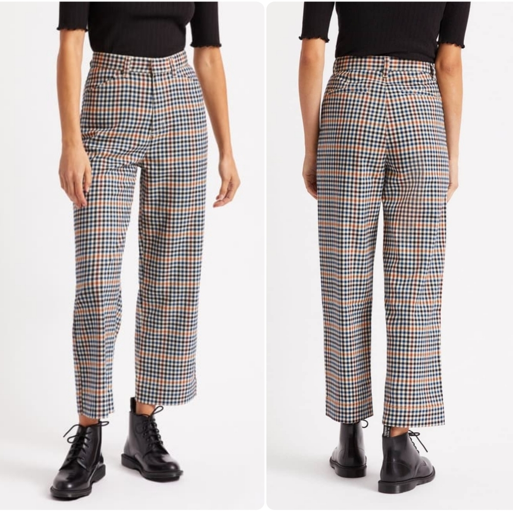 Brixton Gingham Thurston Pant - Gravel